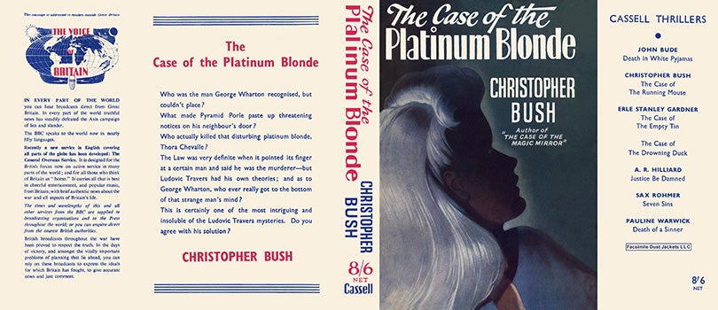 Item #16484 Case of the Platinum Blonde, The. Christopher Bush.