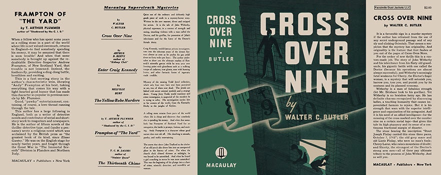 Item #16508 Cross Over Nine. Walter C. Butler