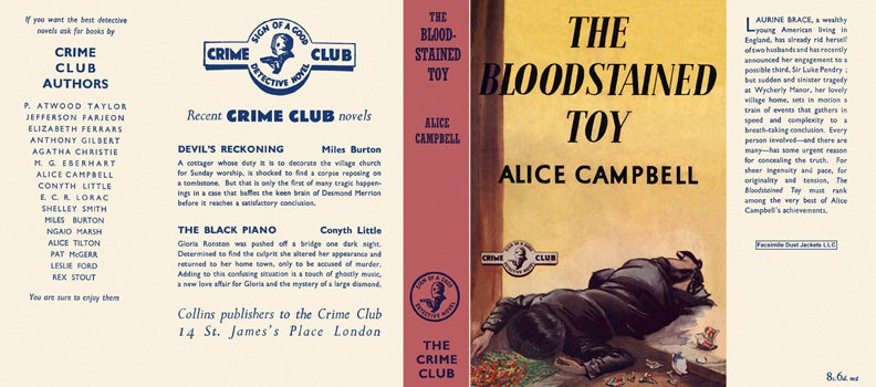 Item #16525 Bloodstained Toy, The. Alice Campbell.