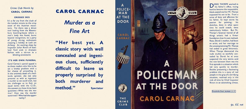 Item #16529 Policeman at the Door, A. Carol Carnac