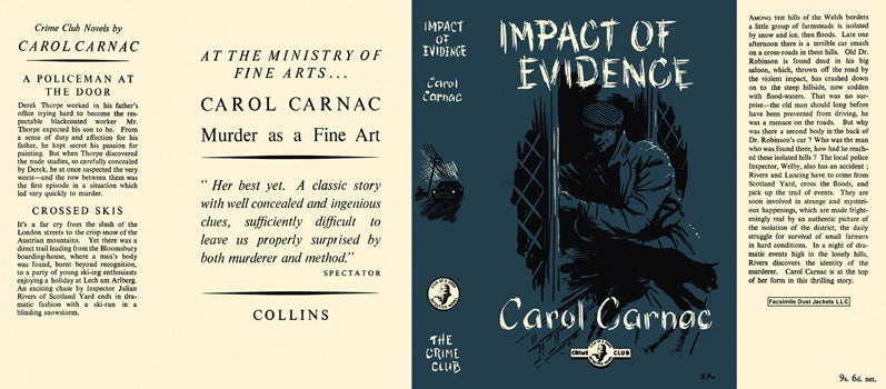 Item #16530 Impact of Evidence. Carol Carnac