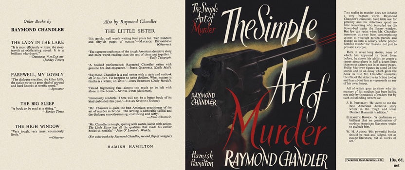 Item #16549 Simple Art of Murder, The. Raymond Chandler