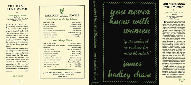 Item #16564 You Never Know with Women. James Hadley Chase
