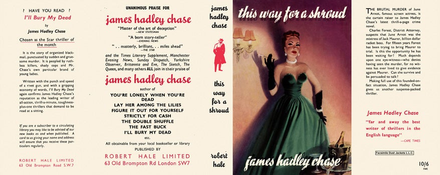 Item #16571 This Way for a Shroud. James Hadley Chase