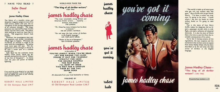 Item #16573 You've Got It Coming. James Hadley Chase