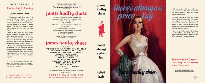 Item #16574 There's Always a Price Tag. James Hadley Chase