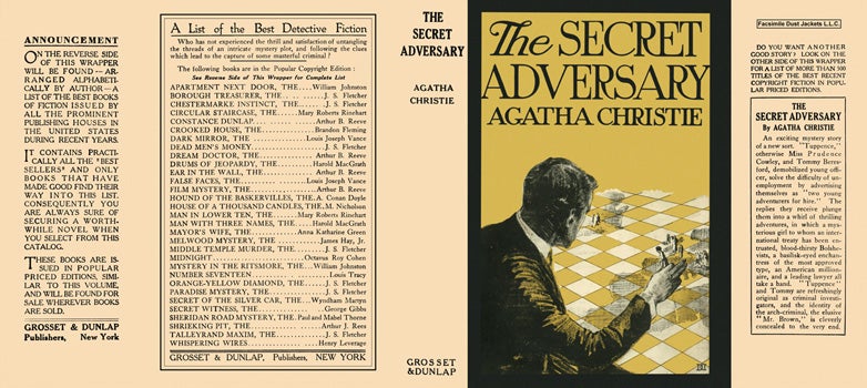 Item #16587 Secret Adversary, The. Agatha Christie.