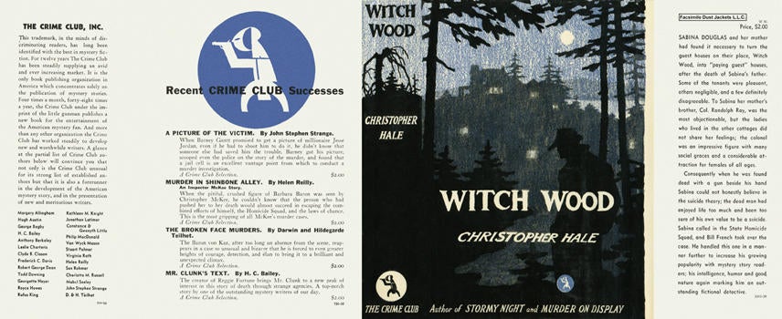 Item #1665 Witch Wood. Christopher Hale.