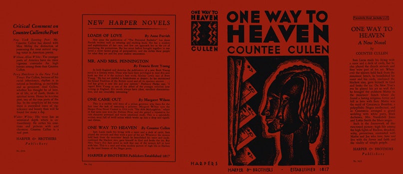 Item #16651 One Way to Heaven. Countee Cullen.