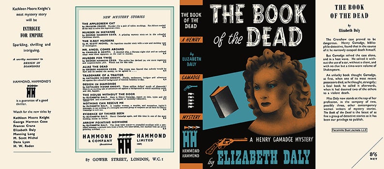 Item #16664 Book of the Dead, The. Elizabeth Daly.