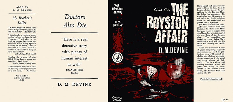 Item #16700 Royston Affair,The. D. M. Devine.