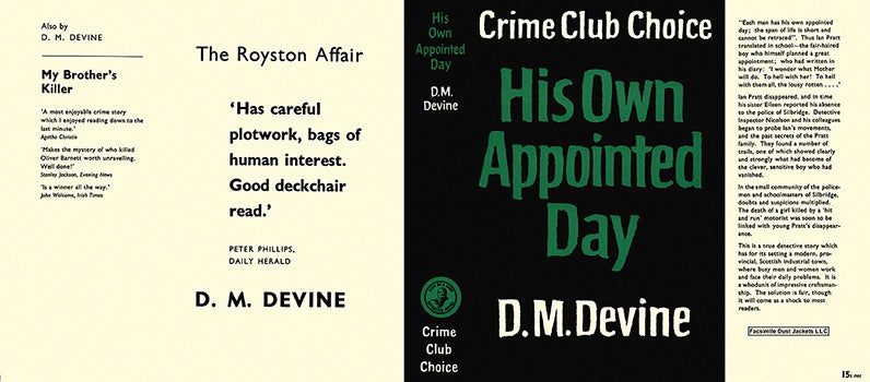 Item #16701 His Own Appointed Day. D. M. Devine.
