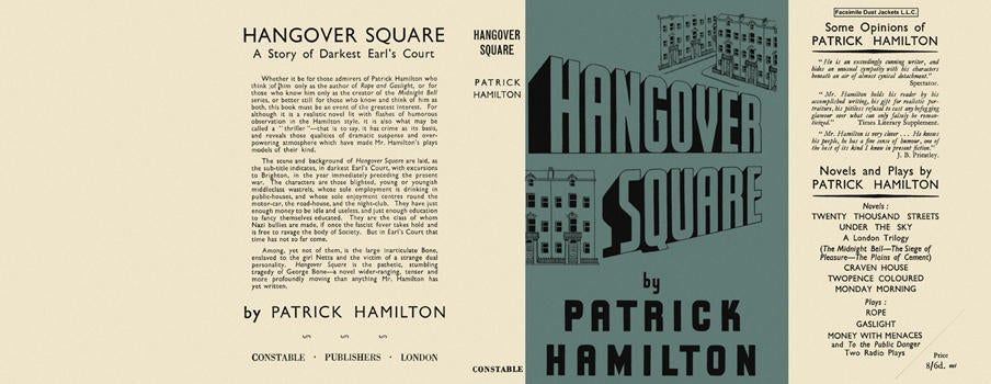 Item #1674 Hangover Square. Patrick Hamilton