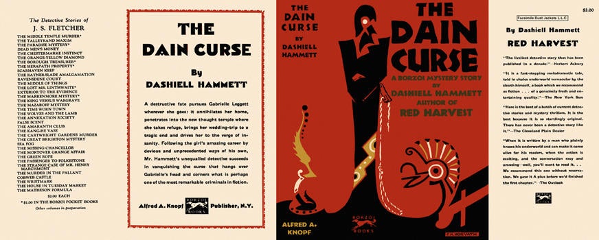Item #1676 Dain Curse, The. Dashiell Hammett