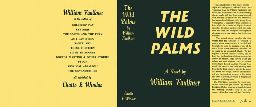 Item #16777 Wild Palms, The. William Faulkner