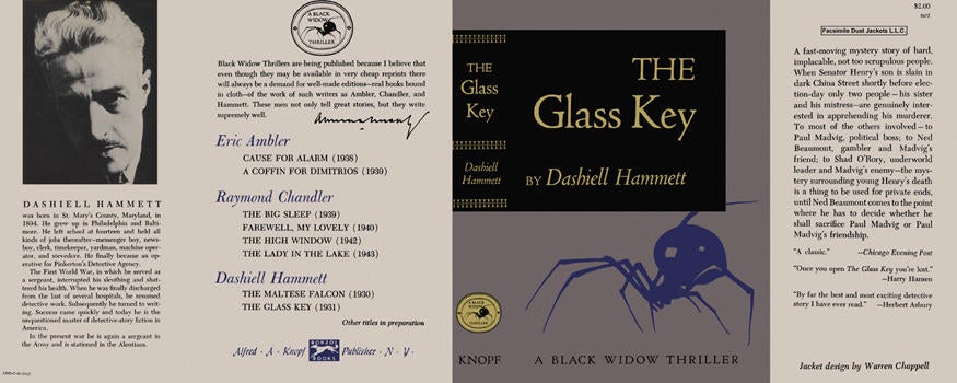 Item #1680 Glass Key, The. Dashiell Hammett