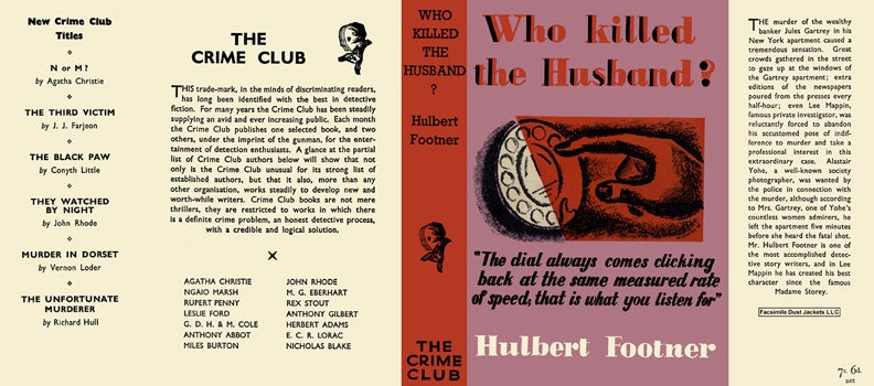 Item #16831 Who Killed the Husband? Hulbert Footner.