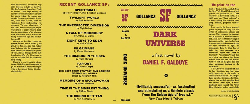 Item #16850 Dark Universe. Daniel F. Galouye