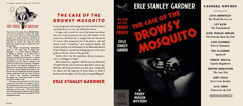 Item #16860 Case of the Drowsy Mosquito, The. Erle Stanley Gardner