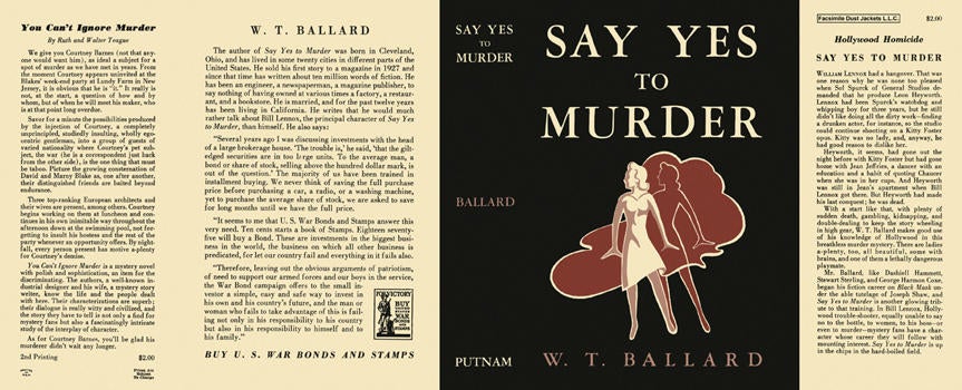 Item #169 Say Yes to Murder. W. T. Ballard