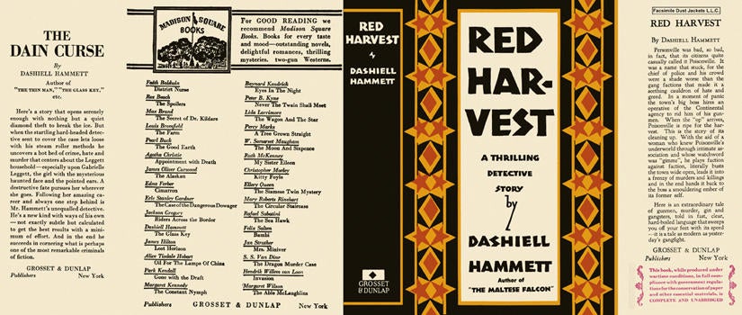 Item #1690 Red Harvest. Dashiell Hammett