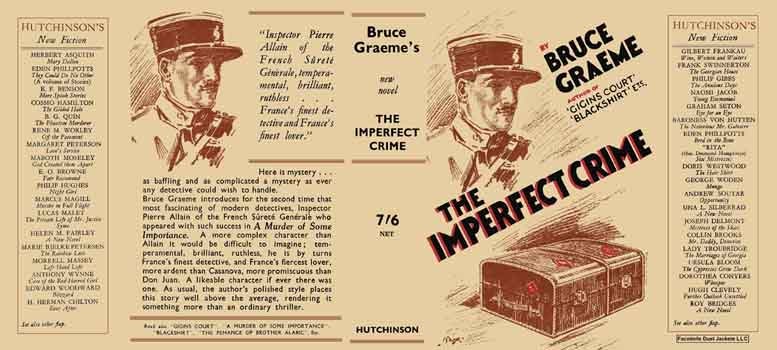 Item #16910 Imperfect Crime, The. Bruce Graeme.