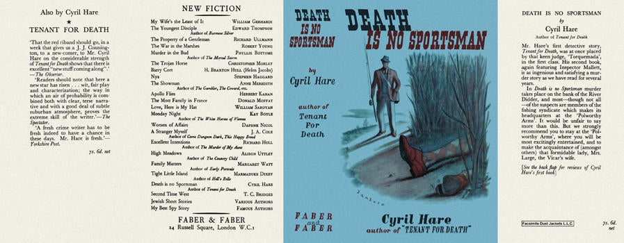 Item #1697 Death Is No Sportsman. Cyril Hare