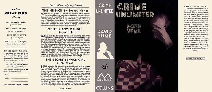 Item #17020 Crime Unlimited. David Hume