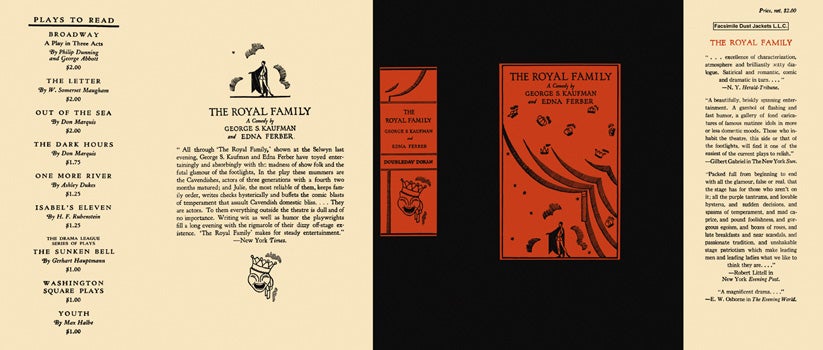 Item #17063 Royal Family, The. George S. Kaufman, Edna Ferber