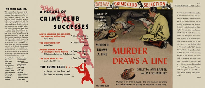 Item #171 Murder Draws a Line. Willetta Ann Barber, R. F. Schabelitz