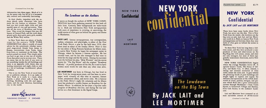 Item #17101 New York Confidential. Jack Lait, Lee Mortimer