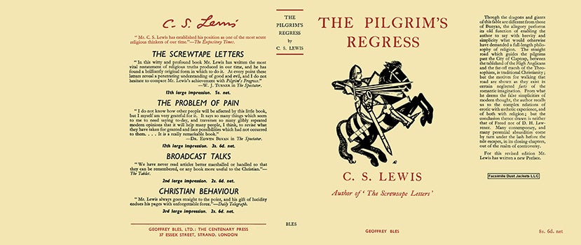 Item #17130 Pilgrim's Regress, The. C. S. Lewis.