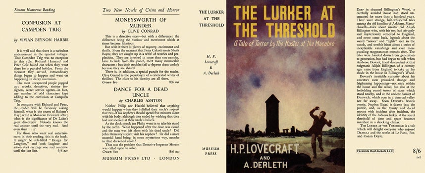 Item #17165 Lurker at the Threshold, The. H. P. Lovecraft, August Derleth.