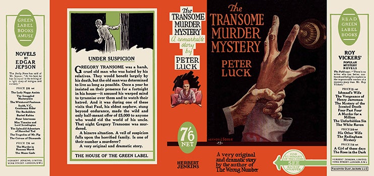 Item #17168 Transome Murder Mystery, The. Peter Luck.