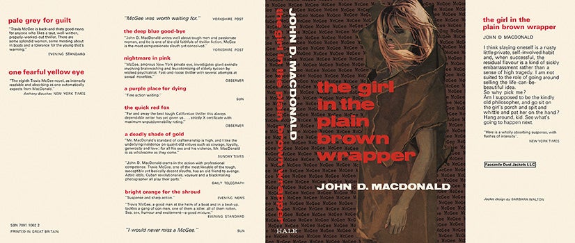 Item #17175 Girl in the Plain Brown Wrapper, The. John D. MacDonald
