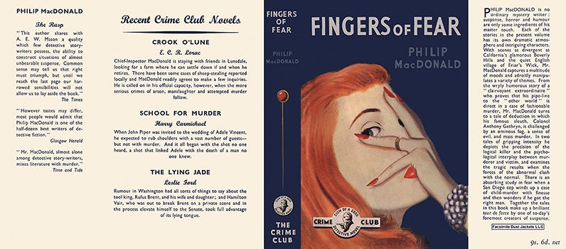 Item #17189 Fingers of Fear. Philip MacDonald
