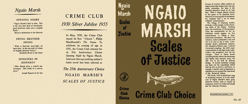 Item #17211 Scales of Justice. Ngaio Marsh.