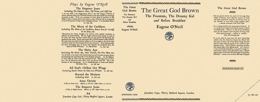 Item #17314 Great God Brown; The Fountain; The Dreamy Kid; and Before Breakfast, The. Eugene O'Neill.
