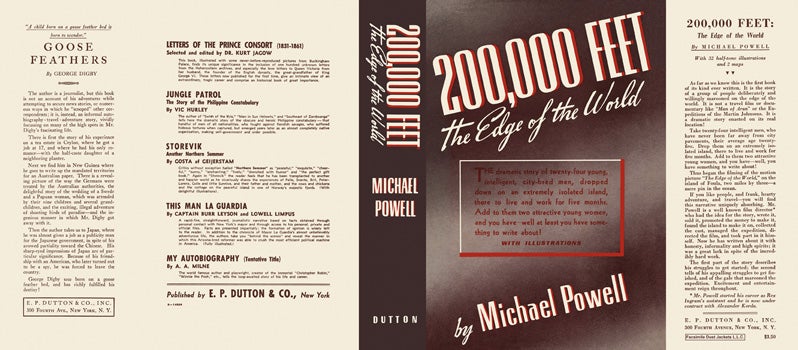 Item #17376 200,000 Feet, The Edge of the World. Michael Powell