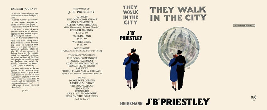 Item #17378 They Walk in the City. J. B. Priestley