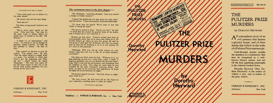 Item #1738 Pulitzer Prize Murders, The. Dorothy Heyward