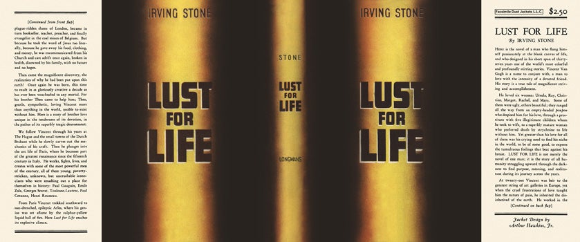 Item #17566 Lust for Life. Irving Stone