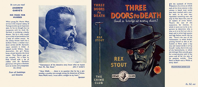 Item #17573 Three Doors to Death. Rex Stout