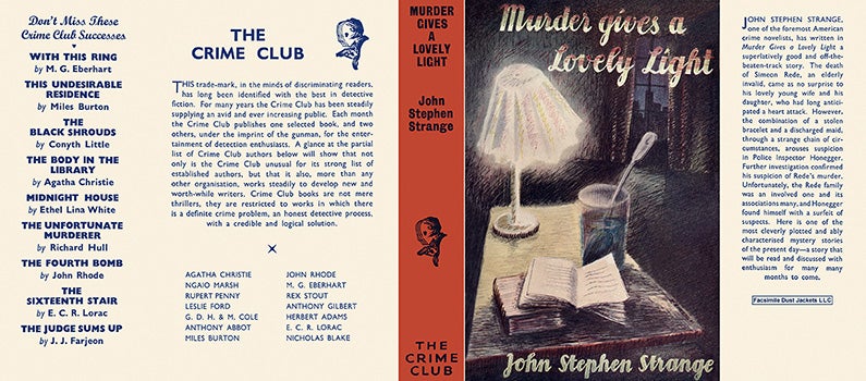 Item #17587 Murder Gives a Lovely Light. John Stephen Strange