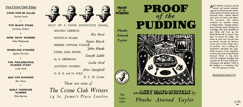 Item #17595 Proof of the Pudding. Phoebe Atwood Taylor