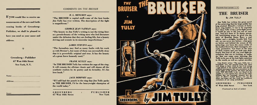 Item #17629 Bruiser, The. Jim Tully