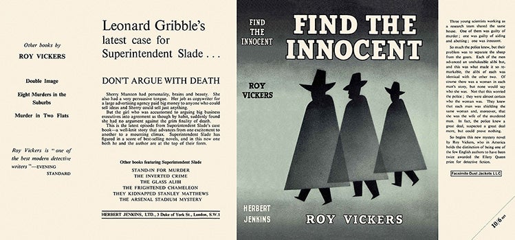 Item #17648 Find the Innocent. Roy Vickers