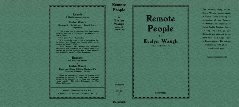 Item #17671 Remote People. Evelyn Waugh