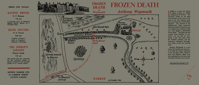 Item #17714 Frozen Death. Anthony Weymouth