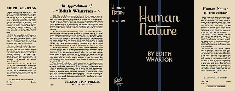 Item #17720 Human Nature. Edith Wharton